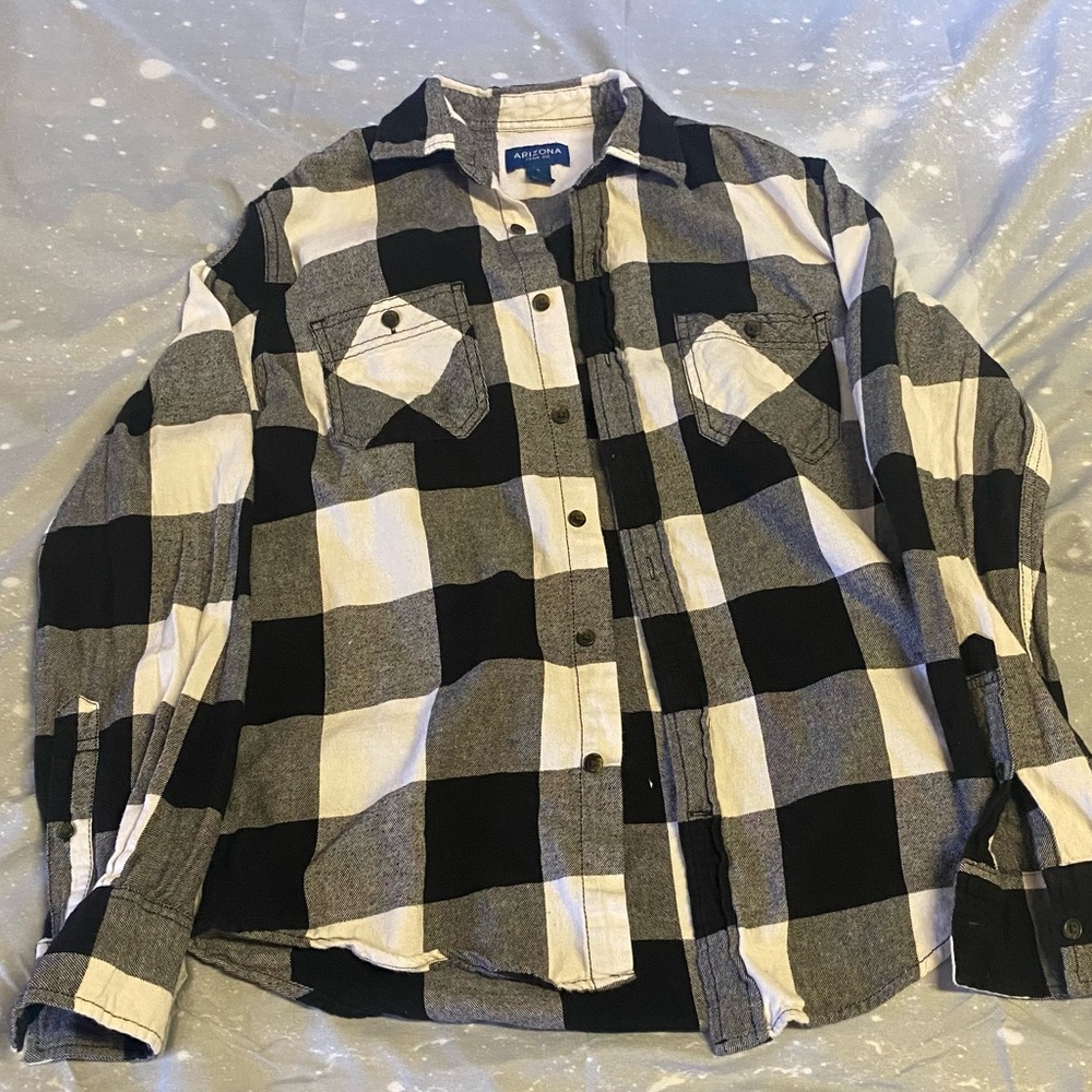 Black and white flannel Arizona Jean Co